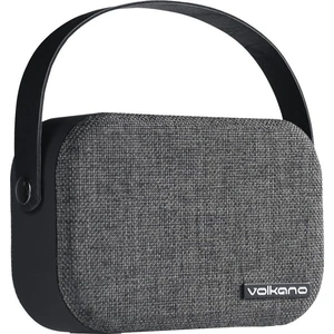 VOLKANO Fabric Series VK-3020-BK Portable Bluetooth Speaker - Grey, Silver/Grey