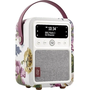 VQ Monty Portable DAB Bluetooth Radio - Joules Cambridge Floral Cream, Patterned