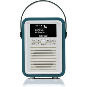 VQ Retro Mini Portable DAB Radio with Bluetooth in Teal