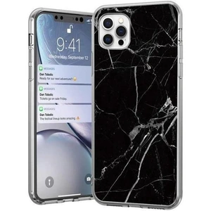W-sky Marble TPU iPhone 12 Pro Max Case - Black