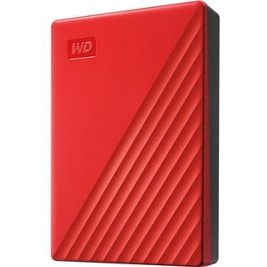 WD My Passport Portable Hard Drive - 4 TB, Red, Red