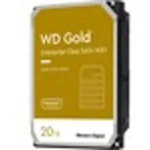 Western Digital WD Gold WD202KRYZ 20 TB Hard Drive - 3.5 Internal - SATA (SATA/600) - Conventional Magnetic Recording (CMR) Method - Storage System Device Supported - 7200rpm