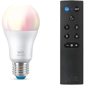 WIZ CONNECTED A60 Full Colour Smart Light Bulb with Remote Control - E27, White