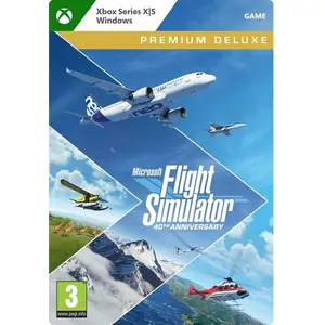XBOX Microsoft Flight Simulator 40th Anniversary Premium Deluxe Edition - Xbox Series X|S & PC, Download