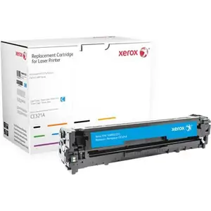 Xerox Cyan toner cartridge. Equivalent to HP CE321A. Compatible with HP Colour LaserJet CM1415 Colour LaserJet CP1210 Colour LaserJet CP1510