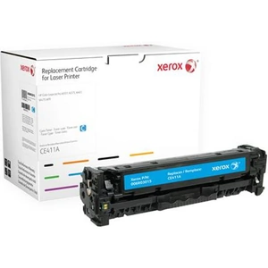 Xerox Cyan toner cartridge. Equivalent to HP CE411A. Compatible with HP Colour LaserJet M351A Colour LaserJet M375MFP Colour LaserJet M451 Colour LaserJet M475 MFP