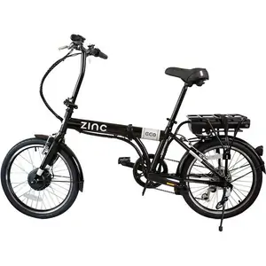 ZINC Eco Pro Electric Folding Bike - Black, Black